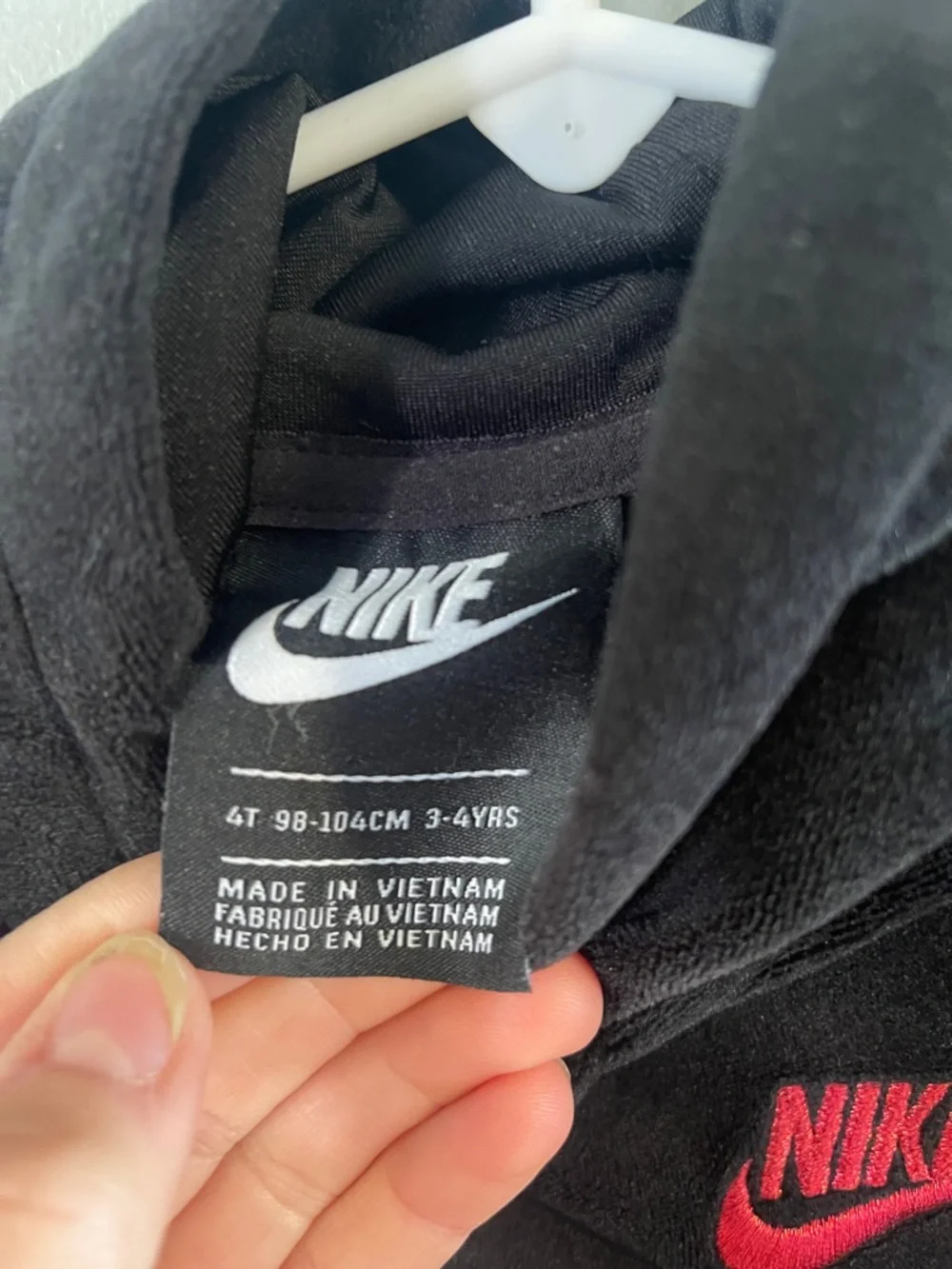 Nike Girls Velour‎ Hooded Sweatshirt Dress Size 4T